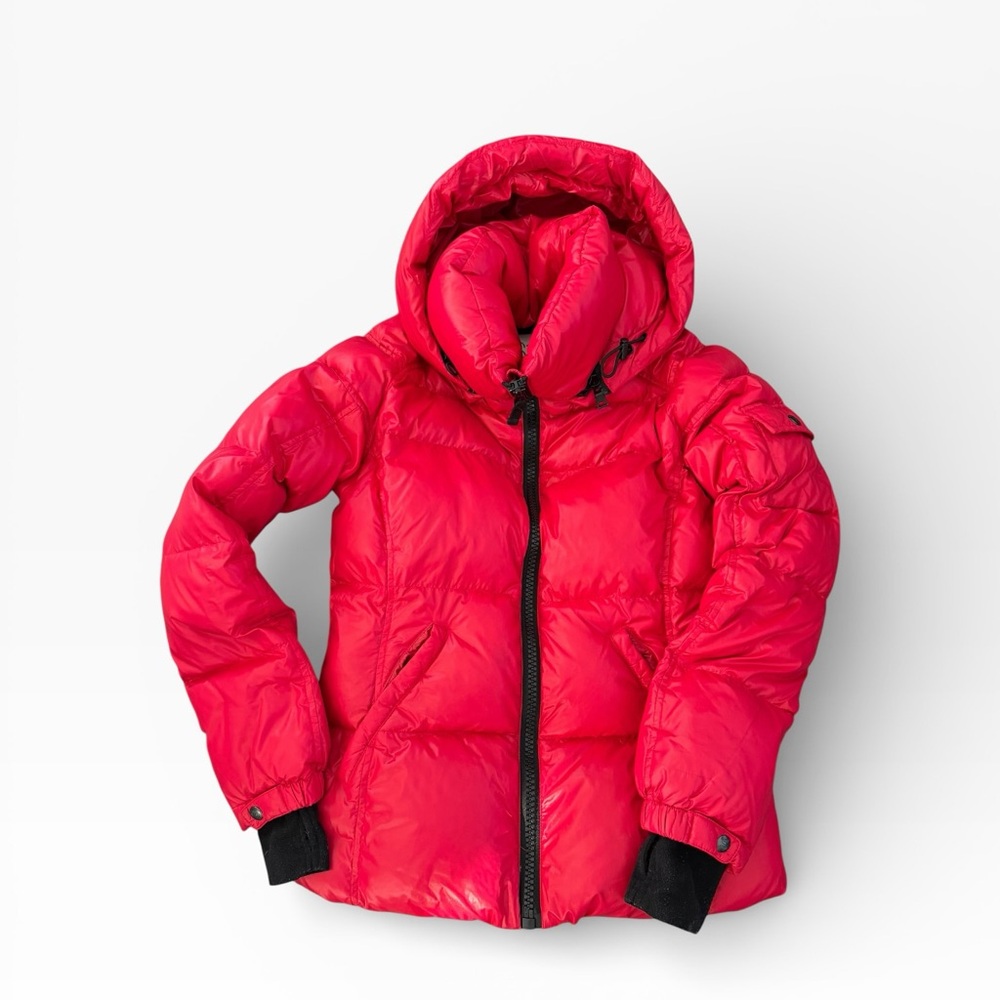 S13 Vibrant Cherry Red Puffer Jacket